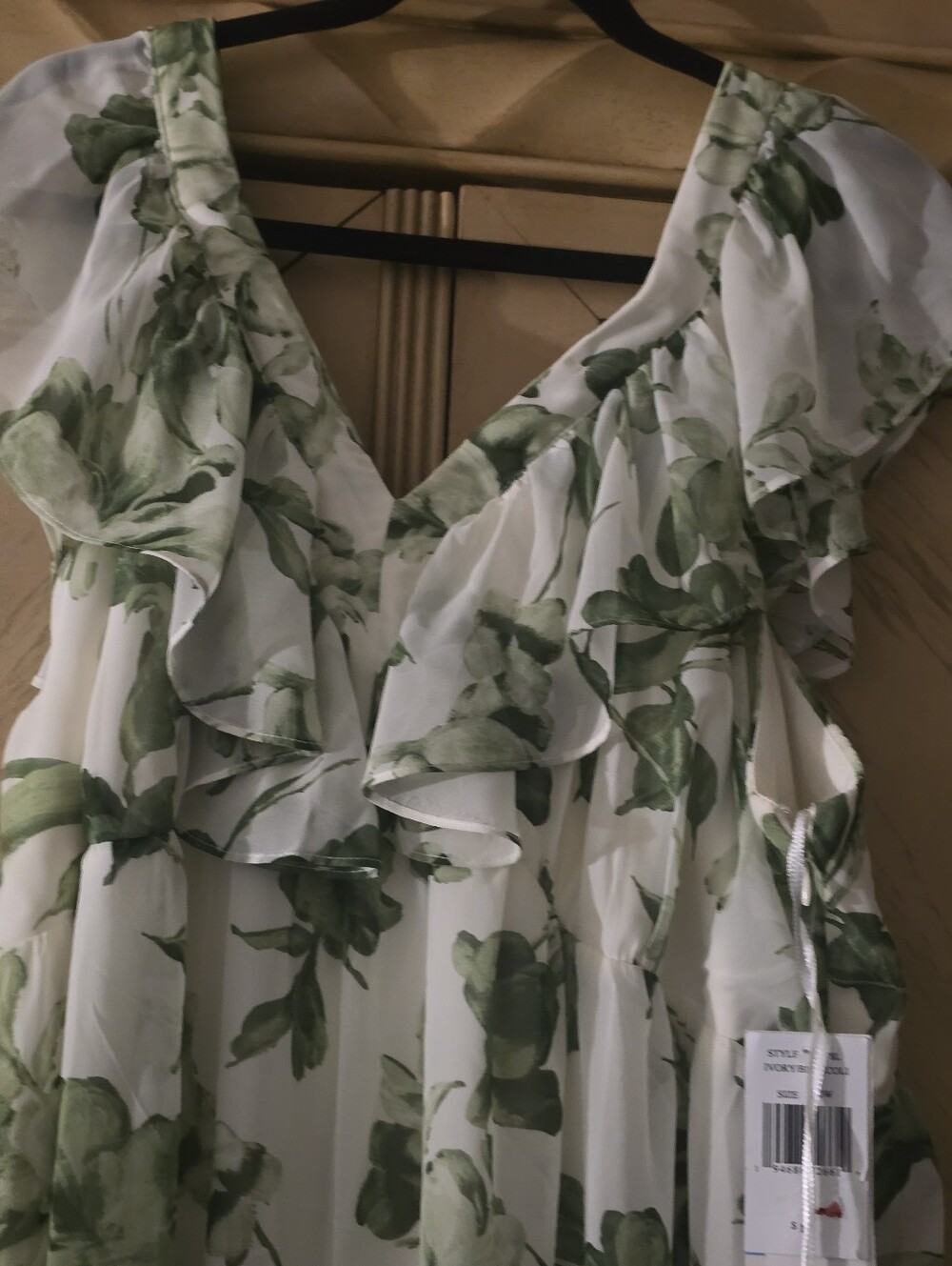 Taylor Plus Size Ruffle V-Neck Dress - Picture 15 of 16